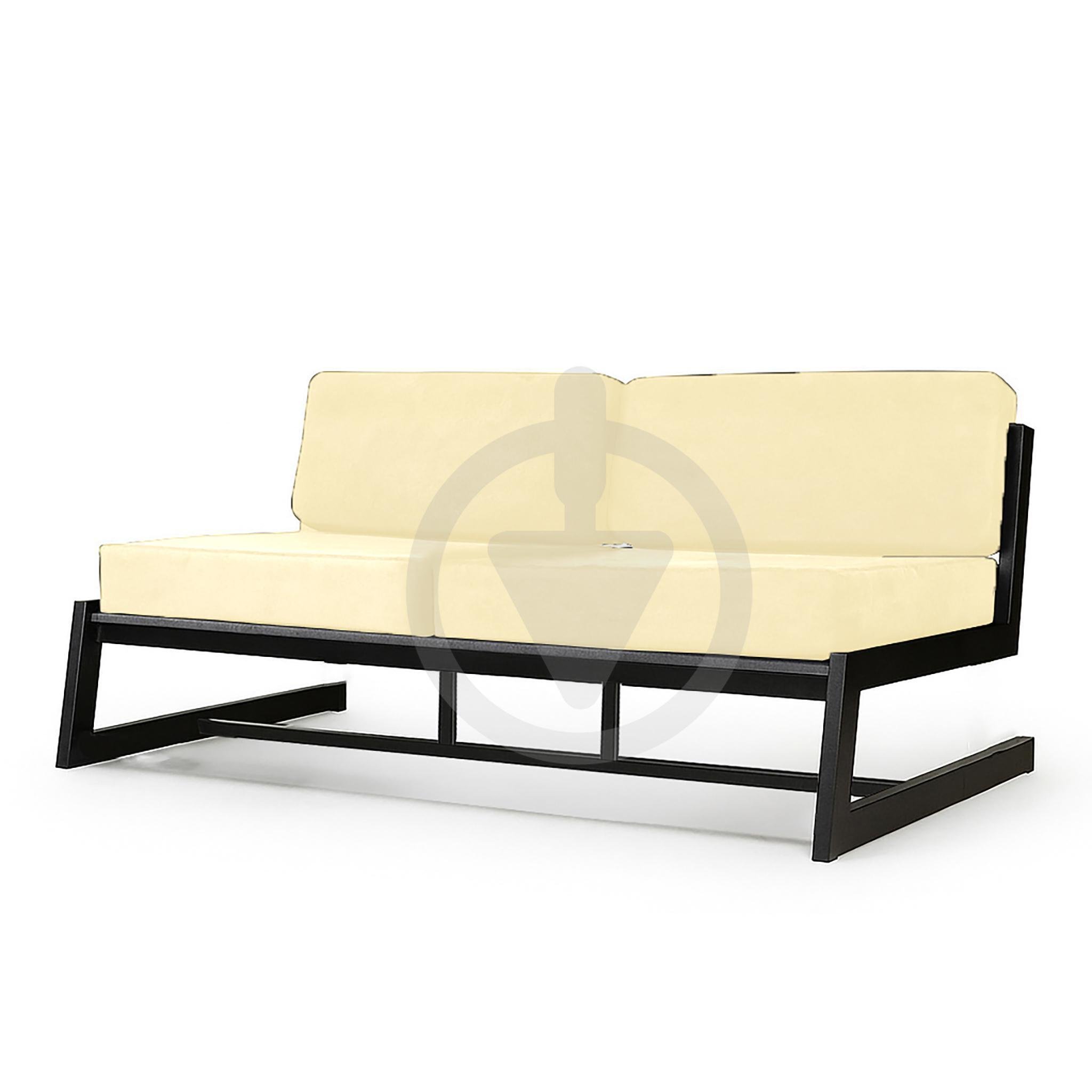 Диван металевий AVVS Атлас лофт велюр 156 см Бежевий - фото 1 Диван металевий AVVS Атлас лофт велюр 156 см Бежевий - фото 1