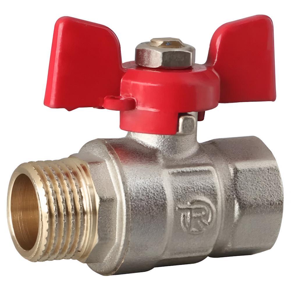 Кран кульовий REIGER 1/2" ЗВ метелик (AKD56005)