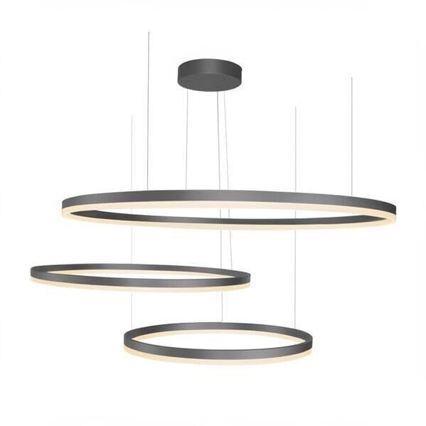 Підвісний світильник Azzardo AZ4707 Halo PENDANT 100+80+60 BK 130 Вт 11100 лм 3000K