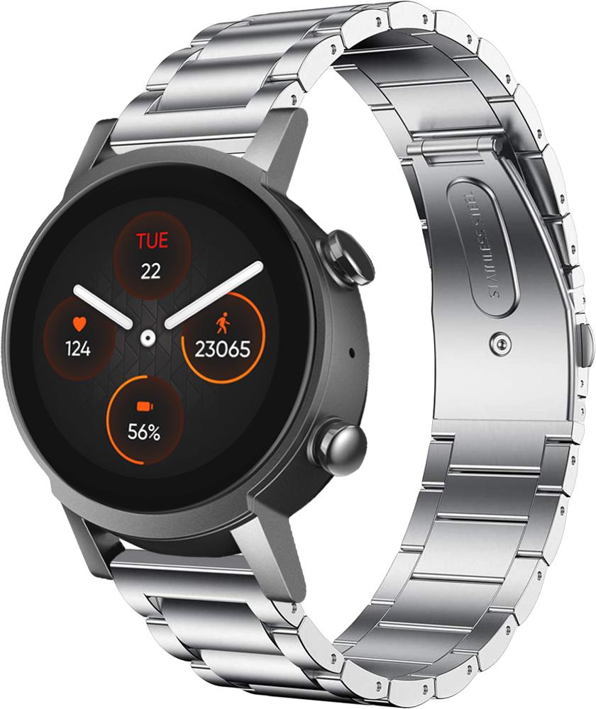 Браслет металлический Shape для Mobvoi TicWatch E3 Silver (26759-59)