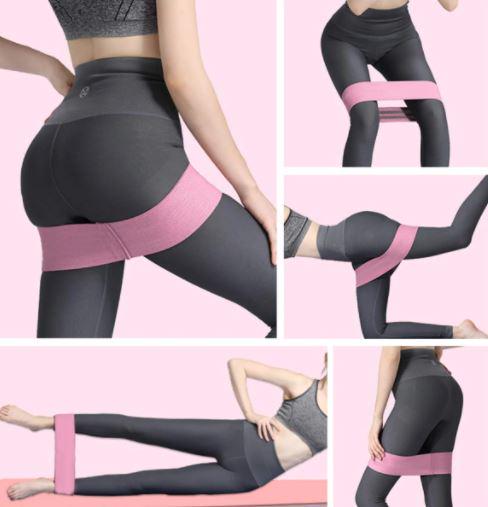 Тканевые резинки для фитнеса Hip Resistance Band DL161 3 шт. + Чехол - фото 5