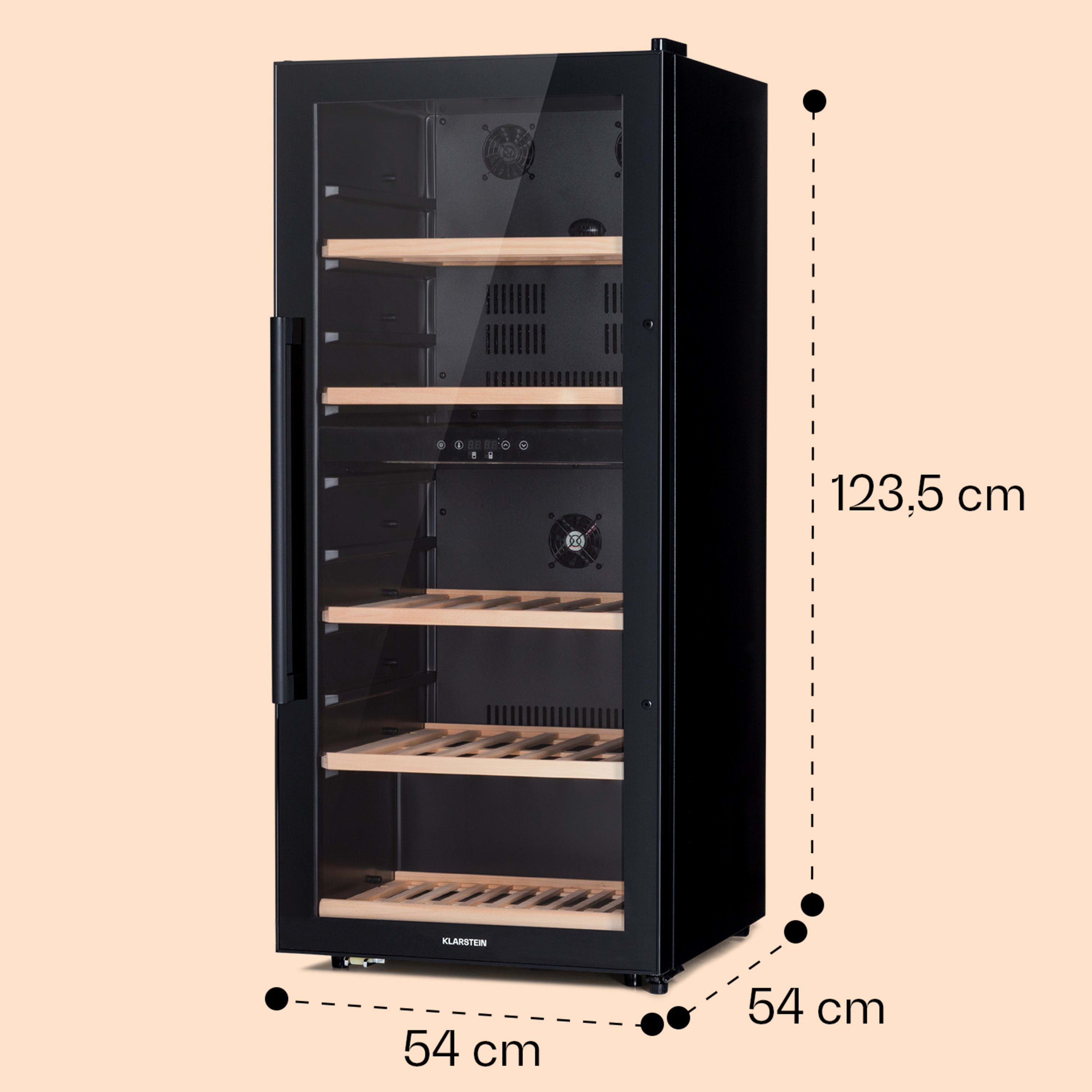 Винный шкаф KLARSTEIN Barossa 91 Duo 204 л (10045826) - фото 6