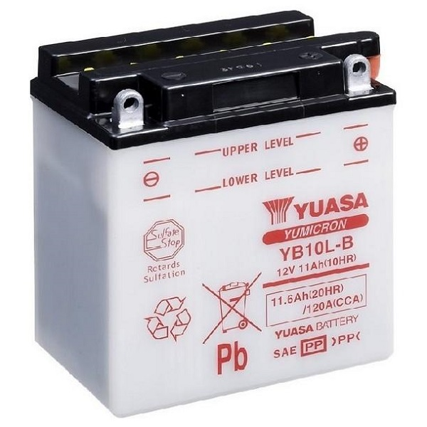 Аккумулятор YuasaBatteryEuropeGmb МОТО YuMicron Battery YB10L-B сухозаряженный 12V 11,6Ah