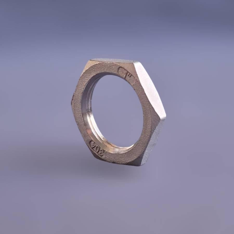 Контргайка нержавеющая муфтовая DN25 1" н/ж сталь AISI304 шестигранная резьба BSPP ГОСТ 8969-75 - фото 3 Контргайка нержавеющая муфтовая DN25 1" н/ж сталь AISI304 шестигранная резьба BSPP ГОСТ 8969-75 - фото 3