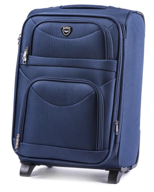 Валіза текстильна Wings 6802 S на 2 колесах Синій (CETKNWI6802SM2SIN) - фото 1 Валіза текстильна Wings 6802 S на 2 колесах Синій (CETKNWI6802SM2SIN) - фото 1