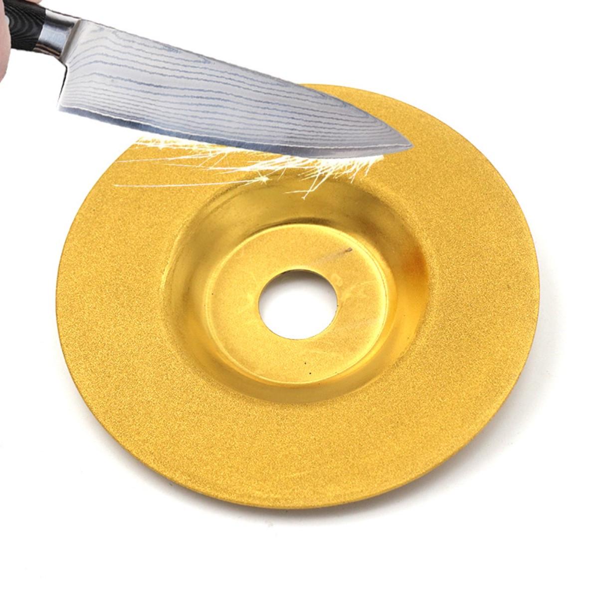 Диск алмазный точильно-шлифовальный 100х16 мм с титановым покрытием 600 грит - фото 2 Диск алмазный точильно-шлифовальный 100х16 мм с титановым покрытием 600 грит - фото 2