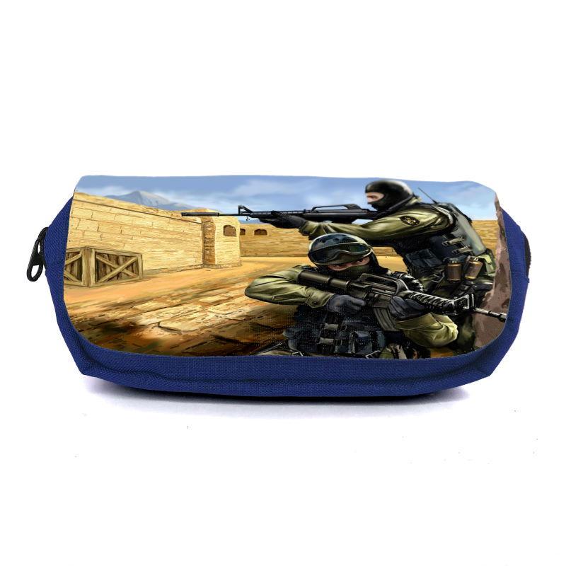 Пенал школьный Контр Забастовка CSGO-009 Синий (1442383523)