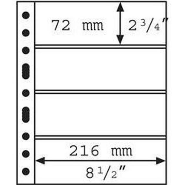 Лист Leuchtturm для 4 банкнот купюр формат GRANDE 240x310 (А00673) - фото 2