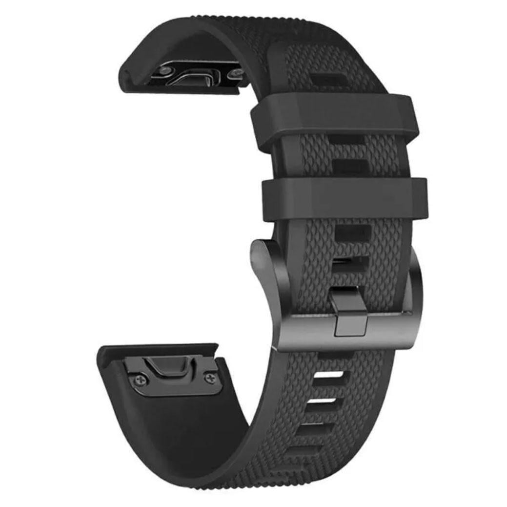 Ремешок силиконовый Primo для часов Garmin Fenix 7x/Fenix 7x Pro/Fenix 8 51 мм Black (2609076568)