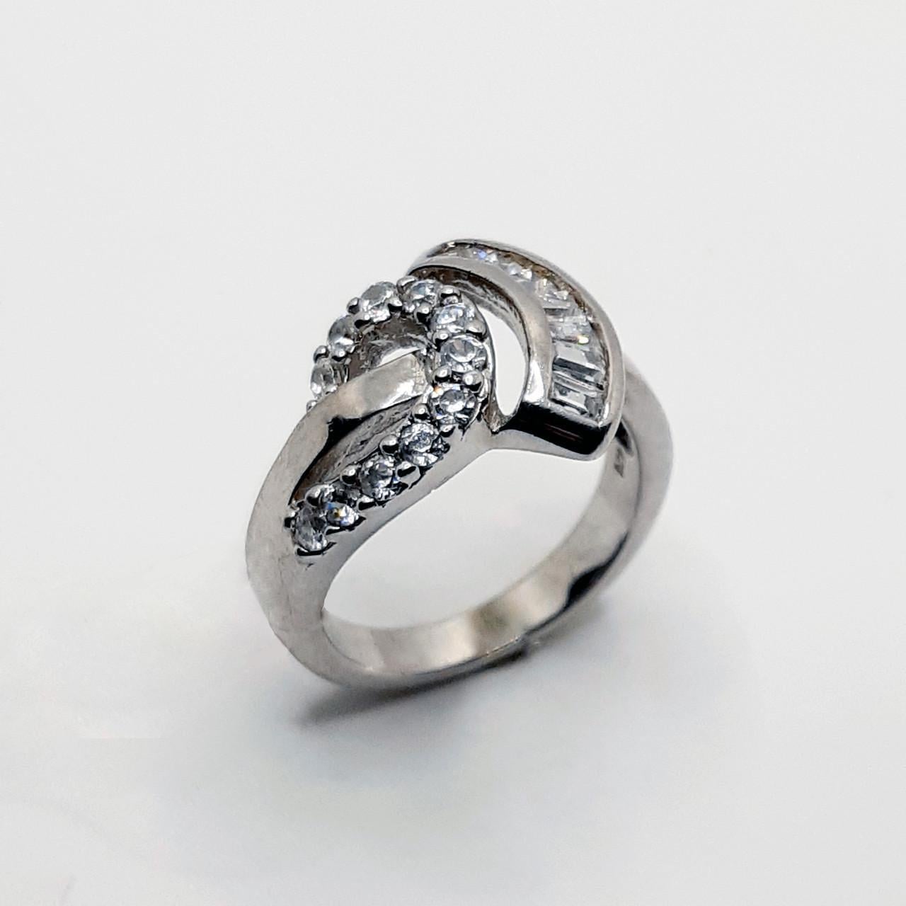 Кольцо серебро родий 925° 5,86 г р. 16,5 (2043415416)