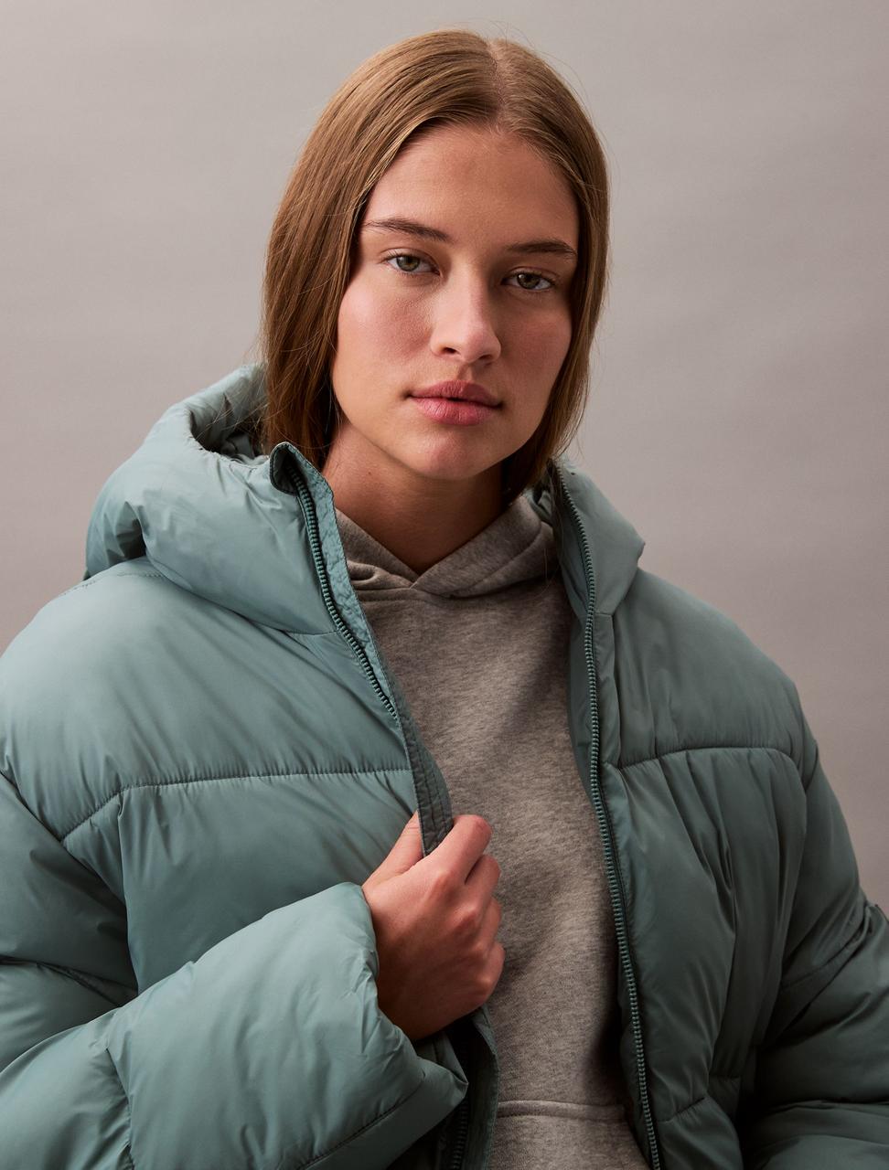 Куртка зимняя короткая женская Calvin Klein XS Зеленый (2454076760) - фото 5