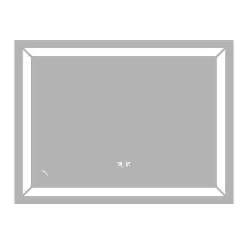 Дзеркало Zerix Kubix MR03-80x60-REVERSE з LED Touch/Anti-fog/димером/регулятором яскравості (ZX6053)