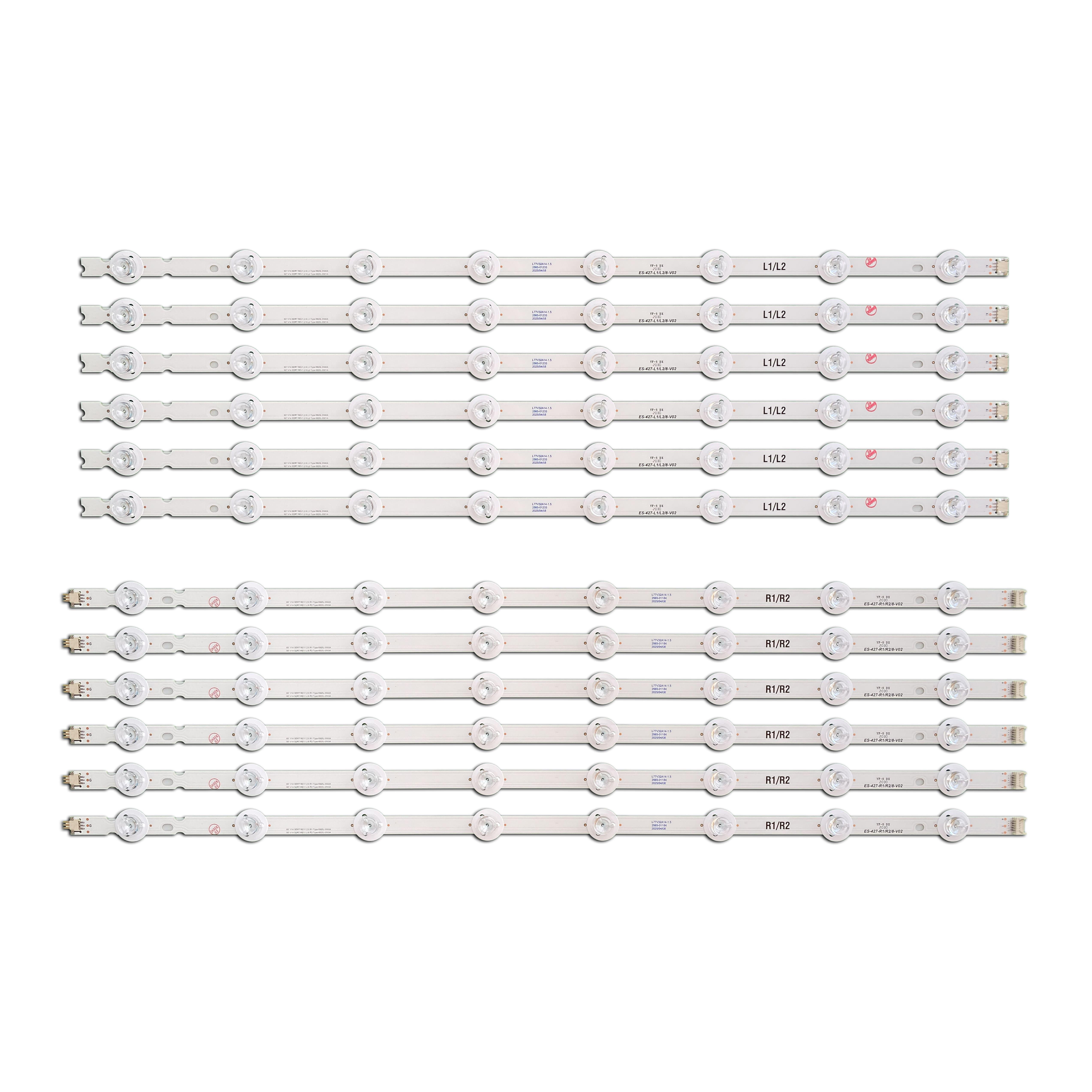Комплект LED подсветки для TV LG V14 sDRT Rev1.2 6 L1/2R1/R2-Type 6920L-0500A 6920L-0501A 6920L-0502A 6920L-0503A 60" 12 шт. (ART-15373) Комплект LED подсветки для TV LG V14 sDRT Rev1.2 6 L1/2R1/R2-Type 6920L-0500A 6920L-0501A 6920L-0502A 6920L-0503A 60" 12 шт. (ART-15373)