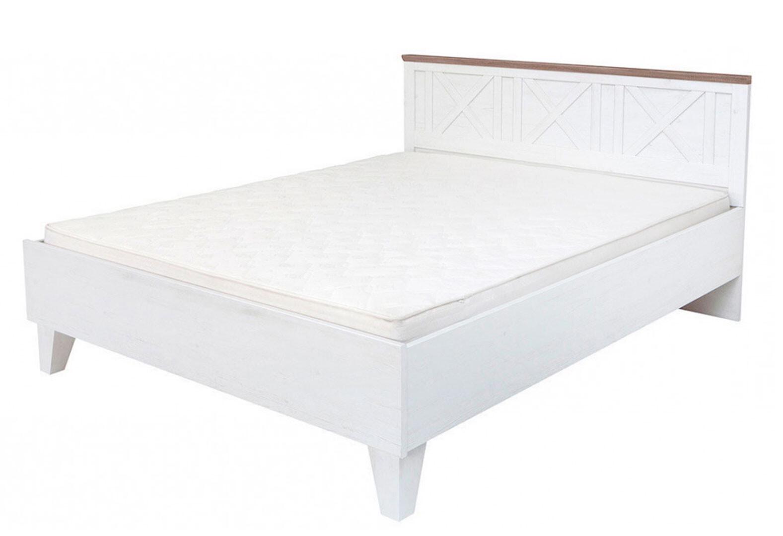 Кровать двуспальная Гербор Тина с вкладом 160х200 Сосна каньон/Дуб сонома трюфель (76939)