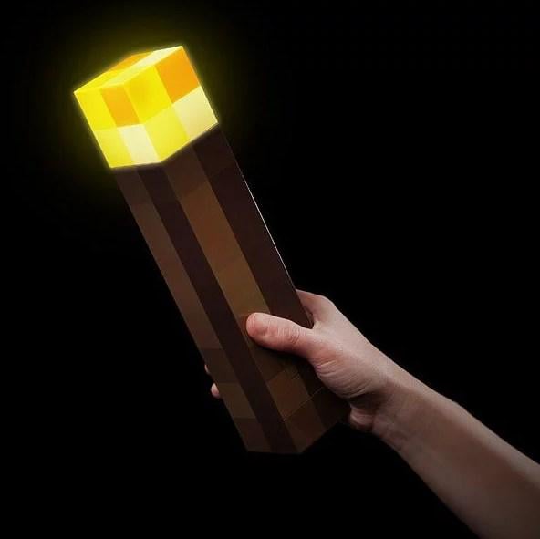 Нічник факел Minecraft LED на акумуляторі USB (23393691) - фото 4