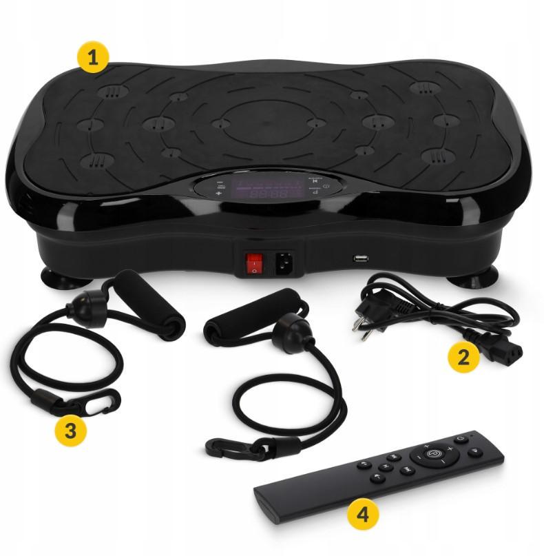 Степь-платформа вибрационная тренировочная 4FIZJO с пультом дистанционного управления и экспандерами Black (id_1200) - фото 4 Степь-платформа вибрационная тренировочная 4FIZJO с пультом дистанционного управления и экспандерами Black (id_1200) - фото 4