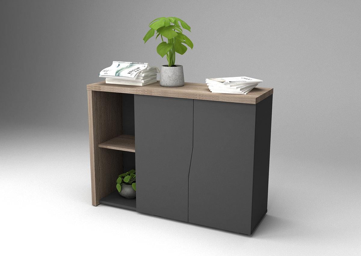 Комод Connect E Дуб Сонома Трюфель/Антрацит (CONNECT_E) Комод Connect E Дуб Сонома Трюфель/Антрацит (CONNECT_E)