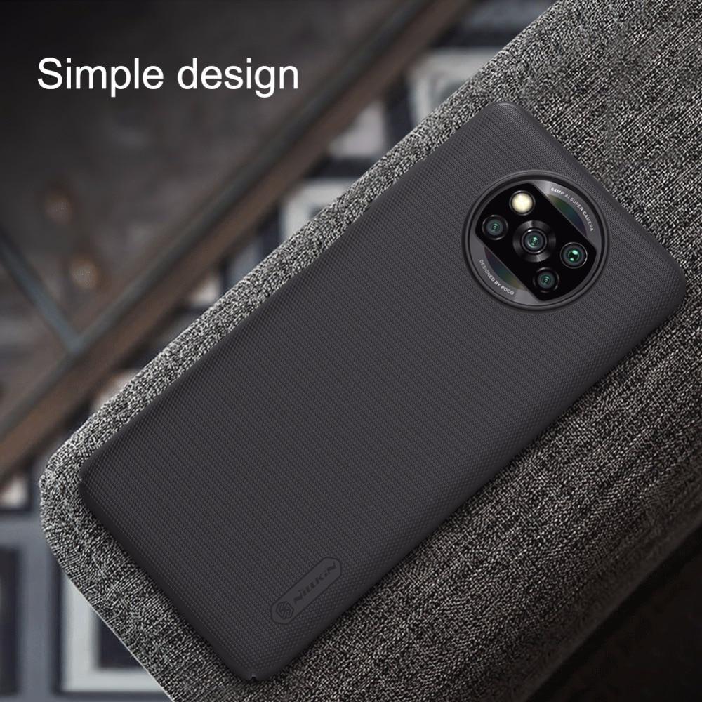 Чехол бампер Nillkin Super Frosted Shield для Xiaomi Poco X3/Poco X3 NFC Black - фото 2