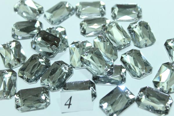 Камені пришивні Восьмикутник 20 шт. 25х18 мм