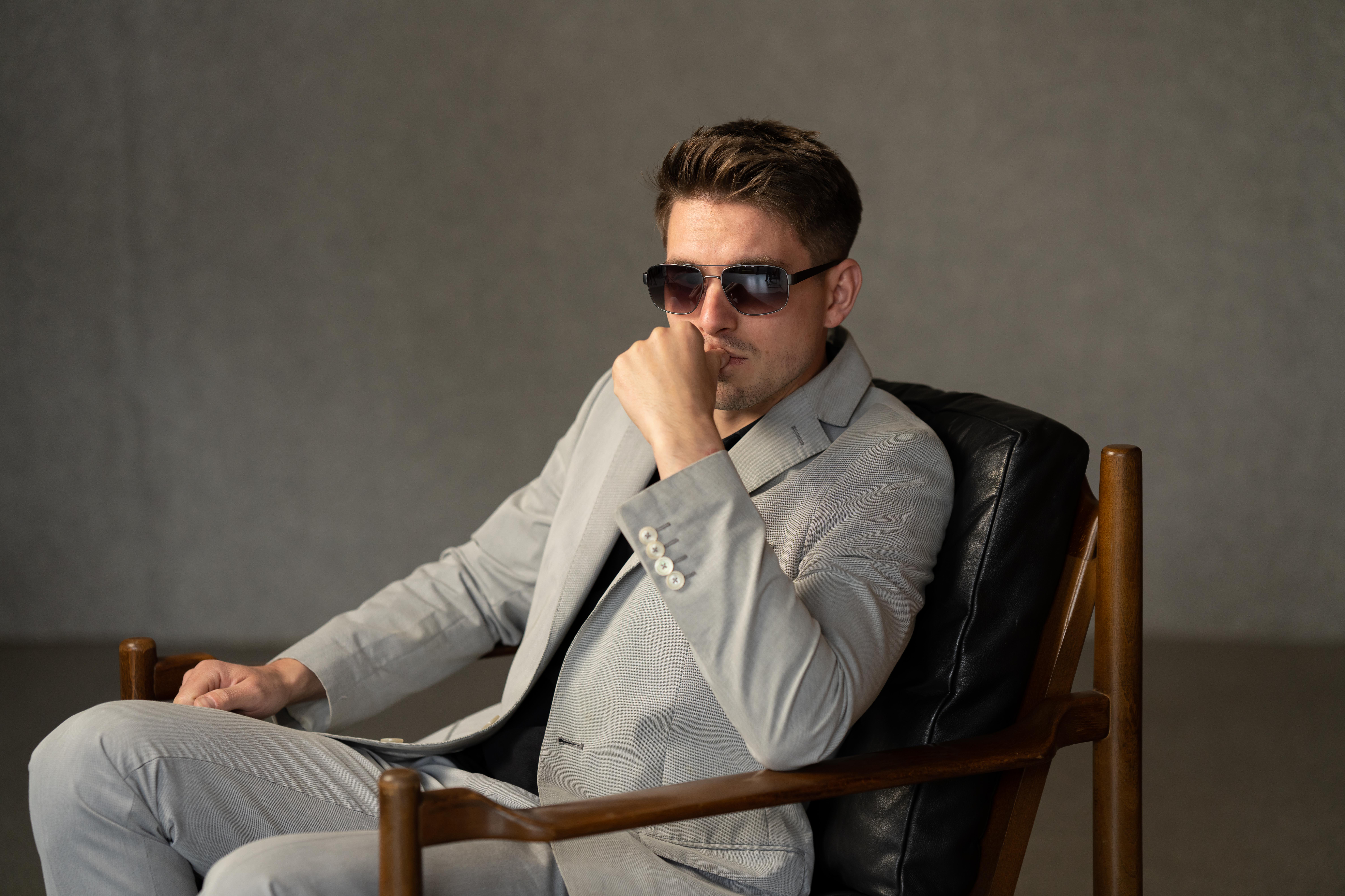 Сонцезахисні окуляри чоловічі MEGAPOLIS 86 Grey (11692813) - фото 5