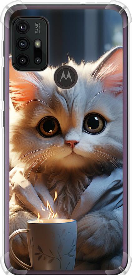 Чехол на Motorola Moto G10 White cat (5646sp-2319-42517)