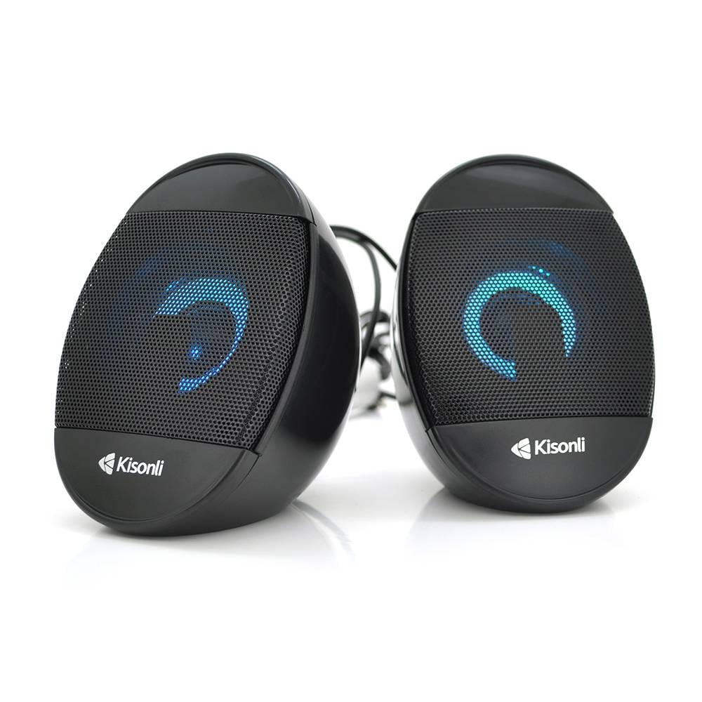 Колонки для ПК і ноутбука Kisonli L-7070 USB/3,5 мм 2х3W 20Hz- 20KHz Black (28098)