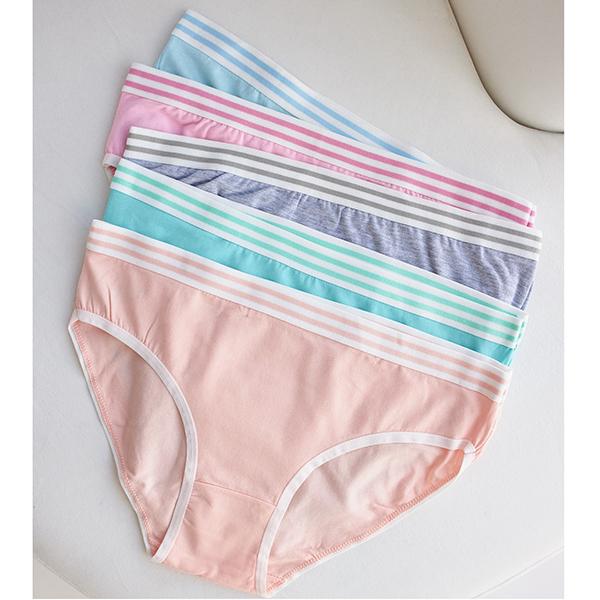 Женские трусики слипы Nicoletta 4XL 5 шт. Однотонный (9366)