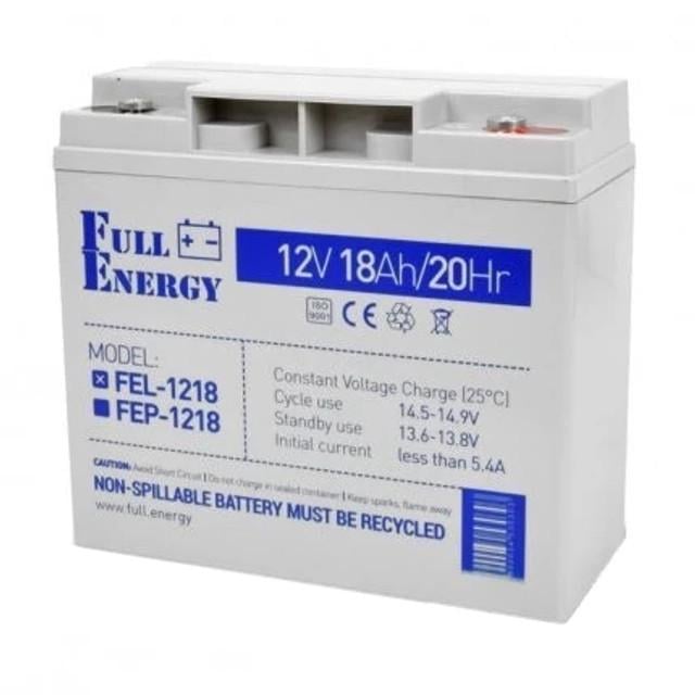 Батарея акумуляторна свинцево-кислотна Full Energy FEL-1218 18 А/г 12В (2904609799) Батарея акумуляторна свинцево-кислотна Full Energy FEL-1218 18 А/г 12В (2904609799)