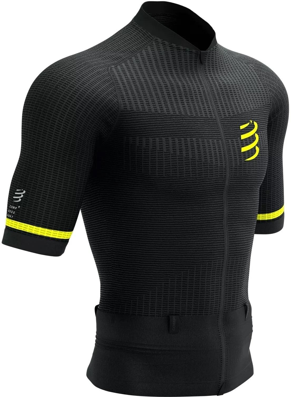 Футболка Compressport Trail Postural SS Top LBlack/Safe Yellow (19100420)