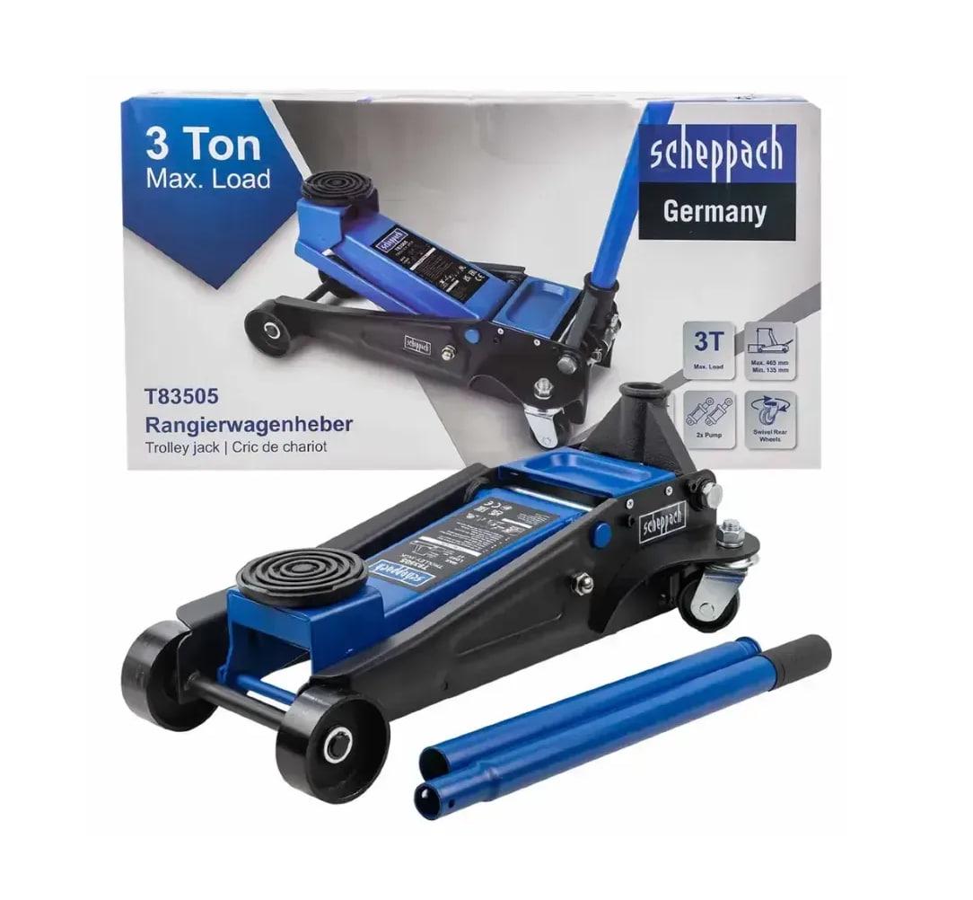 Домкрат гидравлический подкатной Scheppach SCH-T83505 135-465 мм 3 т (SCH-T83505) Домкрат гидравлический подкатной Scheppach SCH-T83505 135-465 мм 3 т (SCH-T83505)