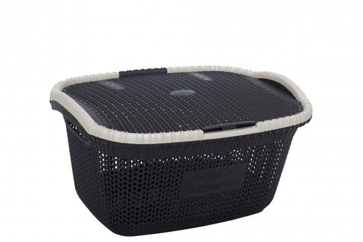 Корзина для белья с крышкой Violet House 1002 Виолетта 28 л Coffee