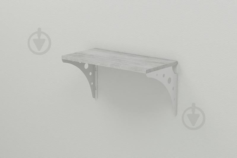 Полка настенная Ferrum-decor Ханди 2 240x500x240 металл Белый ДСП Урбан Лайт 16 мм (XND0014)