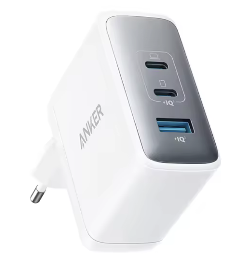Мережевий зарядний пристрій Anker PowerPort 736 Nano II GaN 100W 2xUSB-C PIQ3.0 White