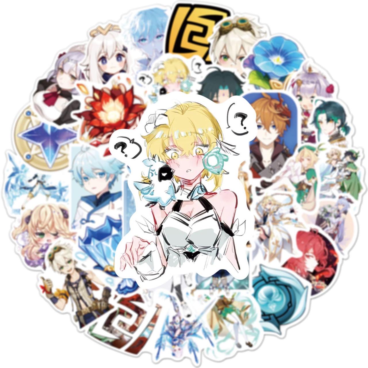 Стикеры Genshin Impact 50 шт. (1908106742)