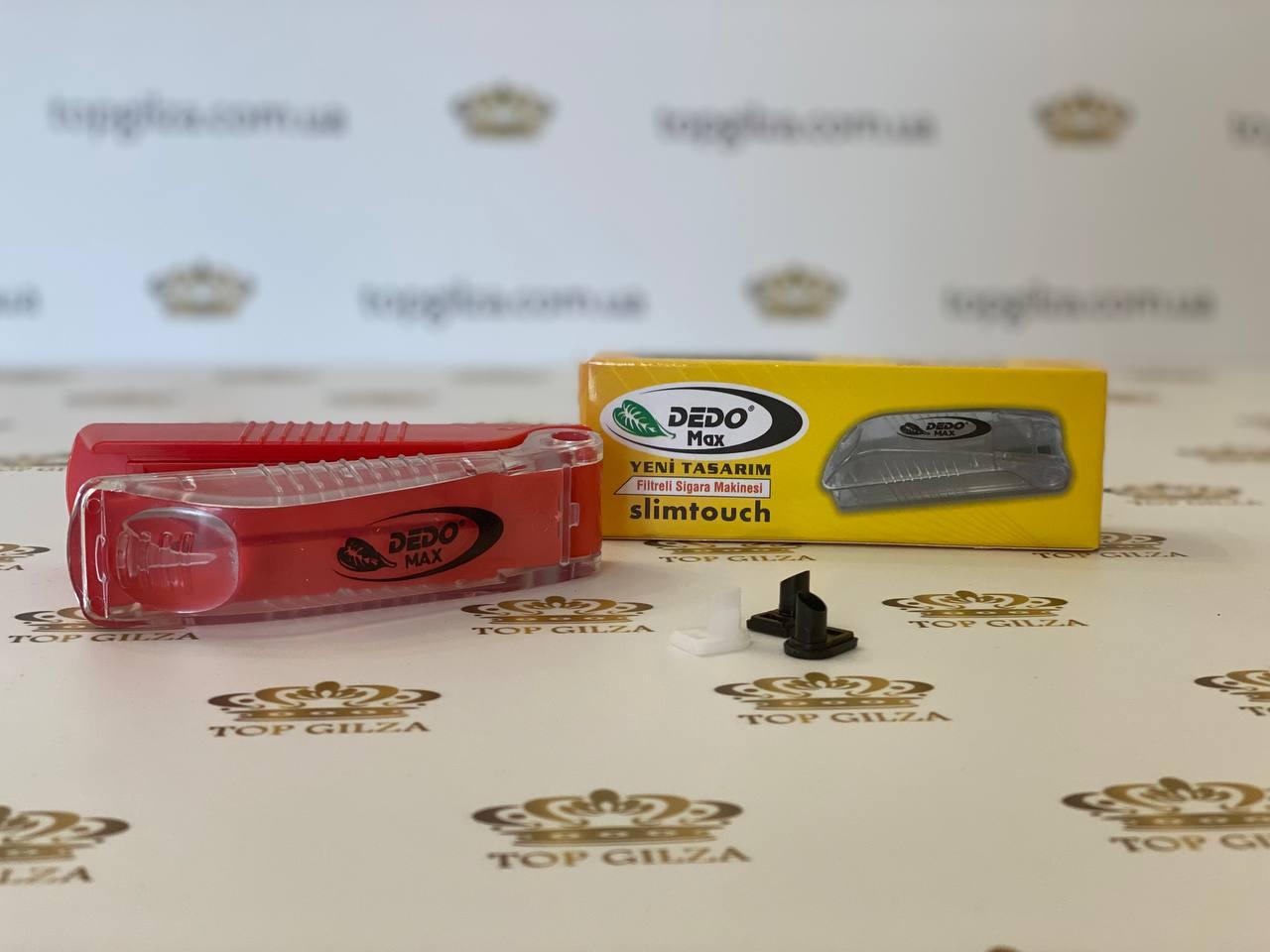 Машинка ручная Dedo Slimtouch для набивки сигаретных гильз табаком Красный/Прозрачный - фото 3 Машинка ручная Dedo Slimtouch для набивки сигаретных гильз табаком Красный/Прозрачный - фото 3