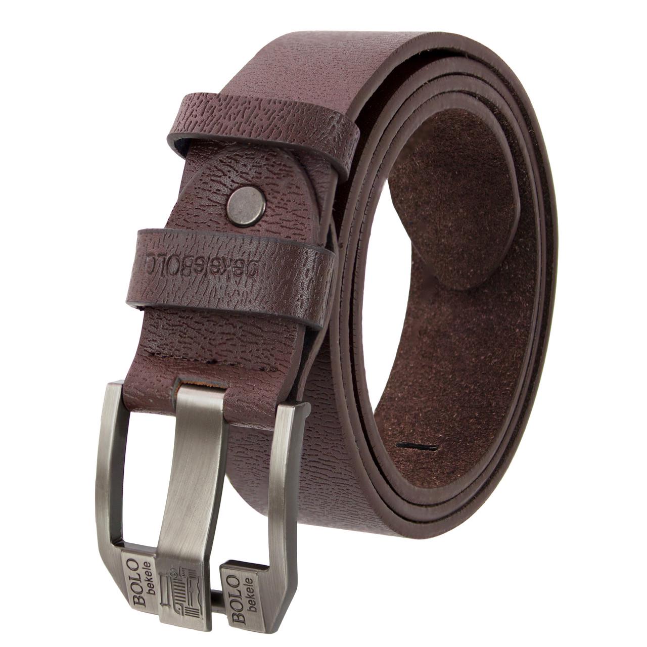 Ремень мужской Bolo Bekele B-02 125 см Brown (3_05467)