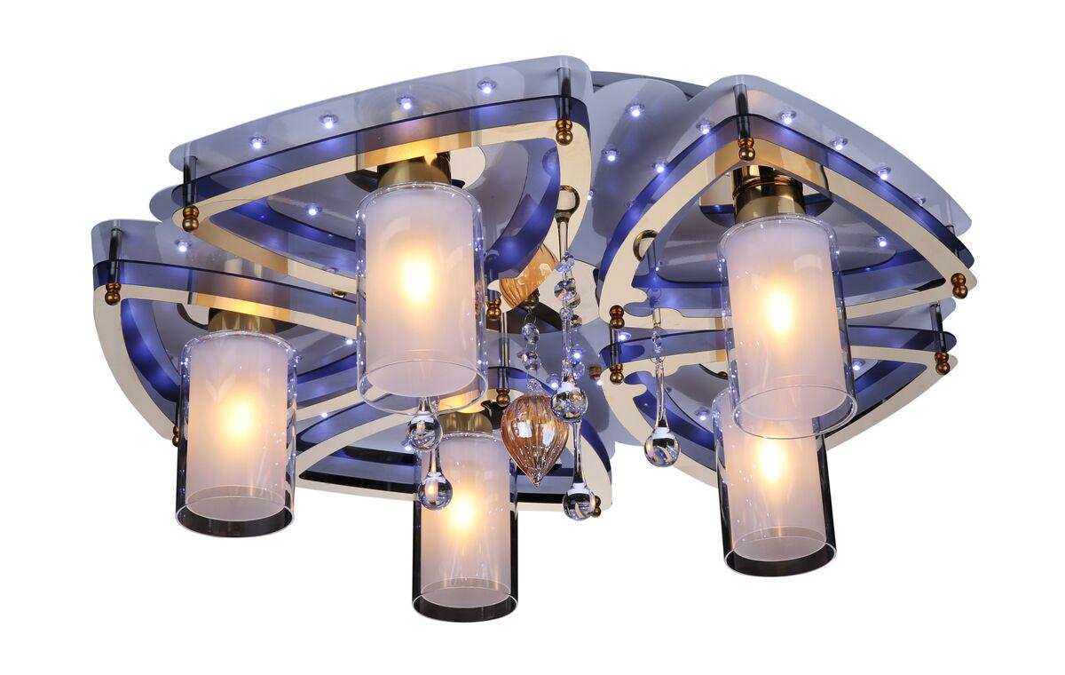 Люстра светодиодная Sirius N 8429-5 WT+GD  (000013009)