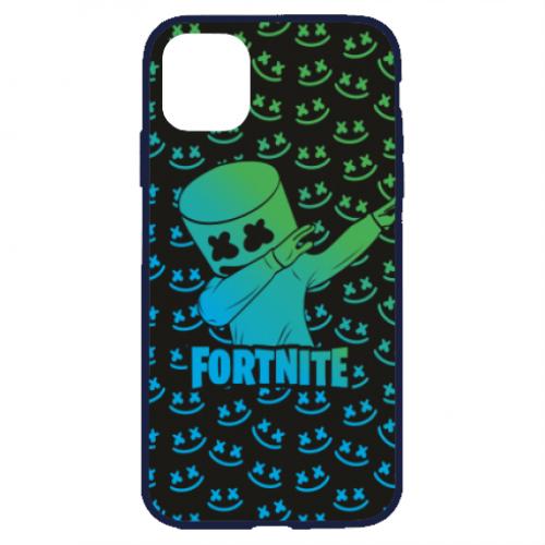 Чехол для iPhone 11 Marshmello Fortnite Dab Neon