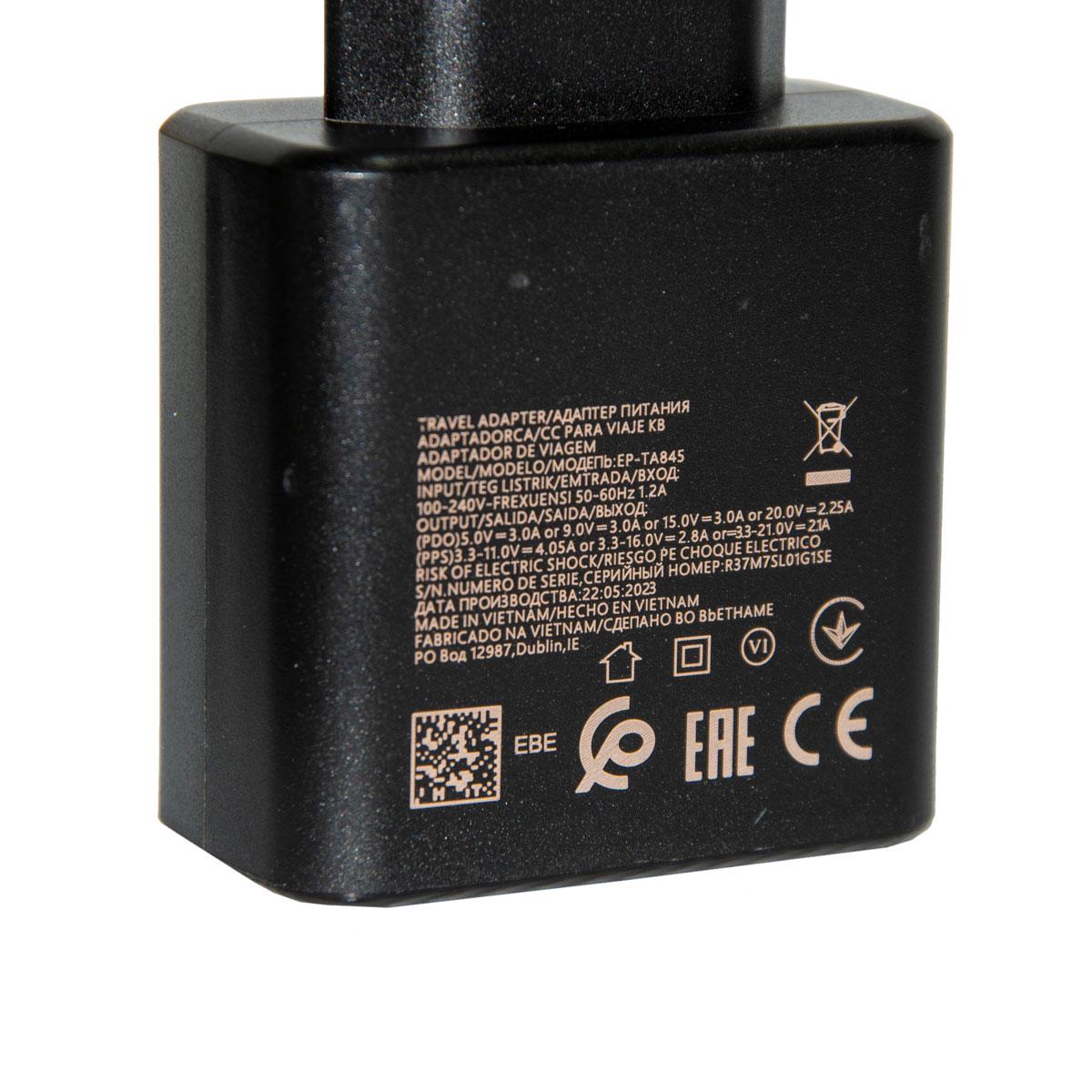 Блок питания для телефона PD Adapter 45W USB-C с кабелем Черный (1010554-Black) - фото 6