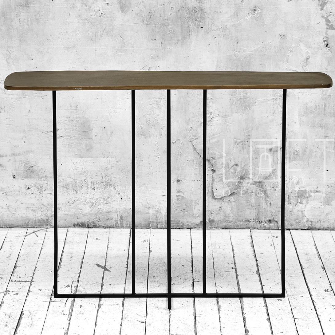 Столик консольный EcoLoft IN-2767 в стиле лофт (IN-2767) - фото 3