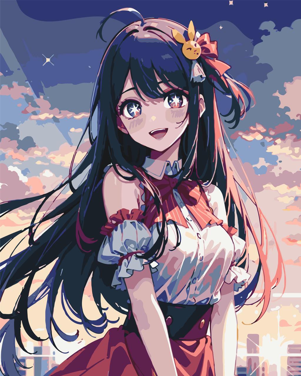 Картина за номерами ORIGAMI Аниме Зоряне Дитя Аї Хосіно 40х50 см (LW30570)