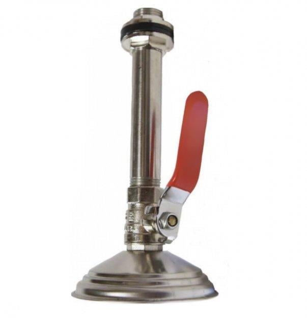 Лейка для летнего душа нержавеющая сталь врезная с краном 1/2" Лейка для летнего душа нержавеющая сталь врезная с краном 1/2"