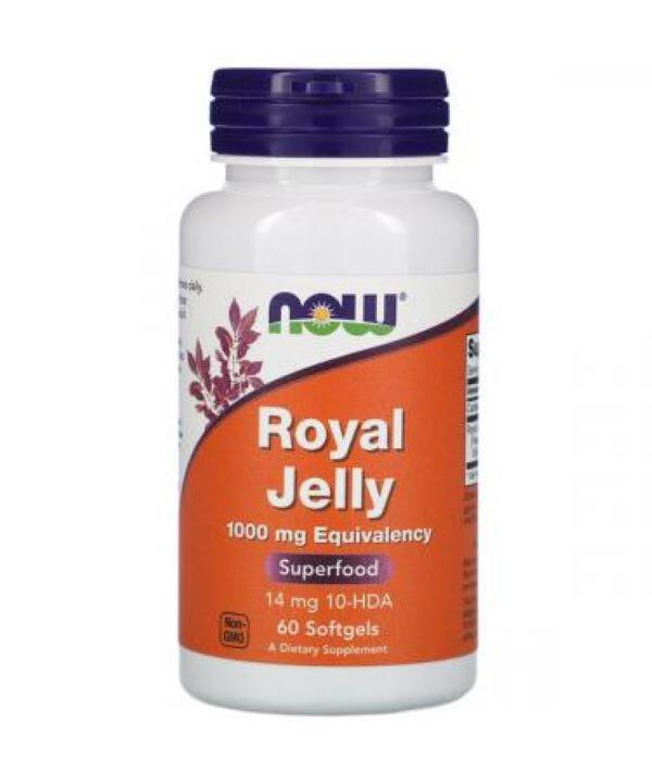 Молочко маточное Now ROYAL JELLY 1000 mg 60 sgels