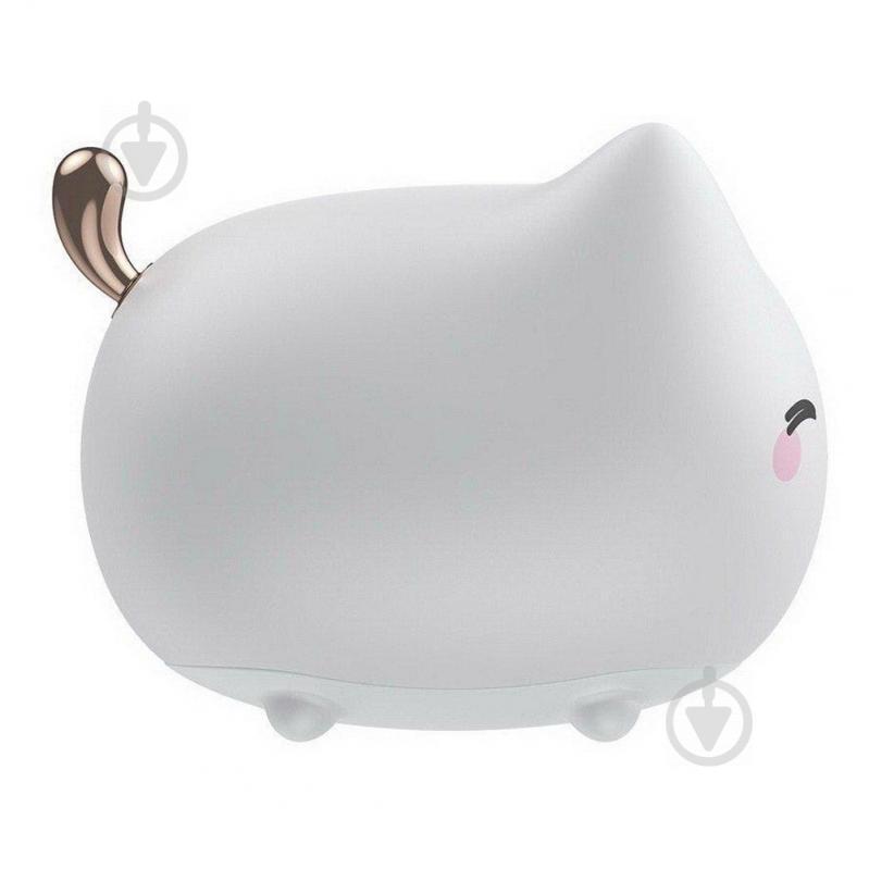 Ночник Baseus Cute Series Kitty Silicone Night Light DGAM-A02 (Белый) - фото 2
