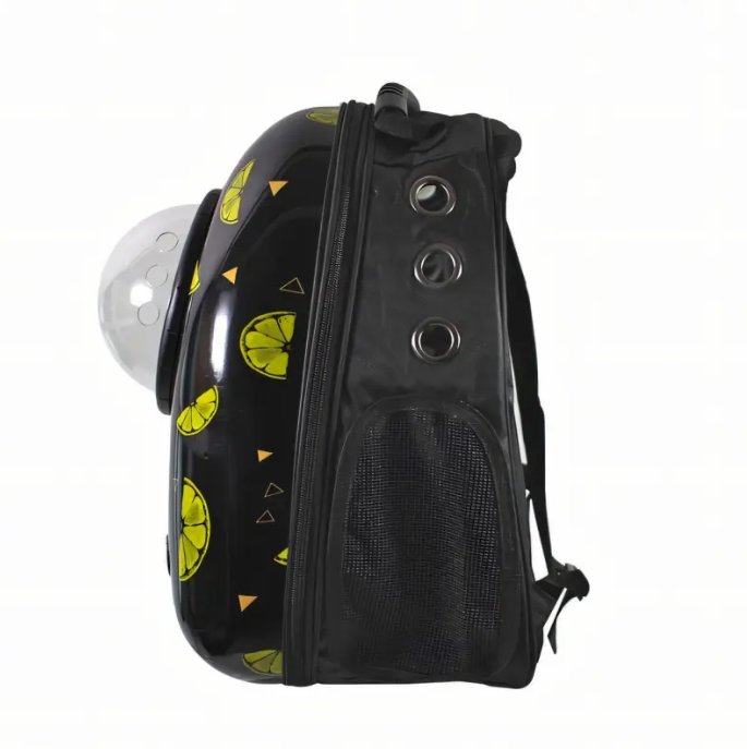 Рюкзак для переноски животных CosmoPet с иллюминатором Лимоны - фото 2 Рюкзак для переноски животных CosmoPet с иллюминатором Лимоны - фото 2