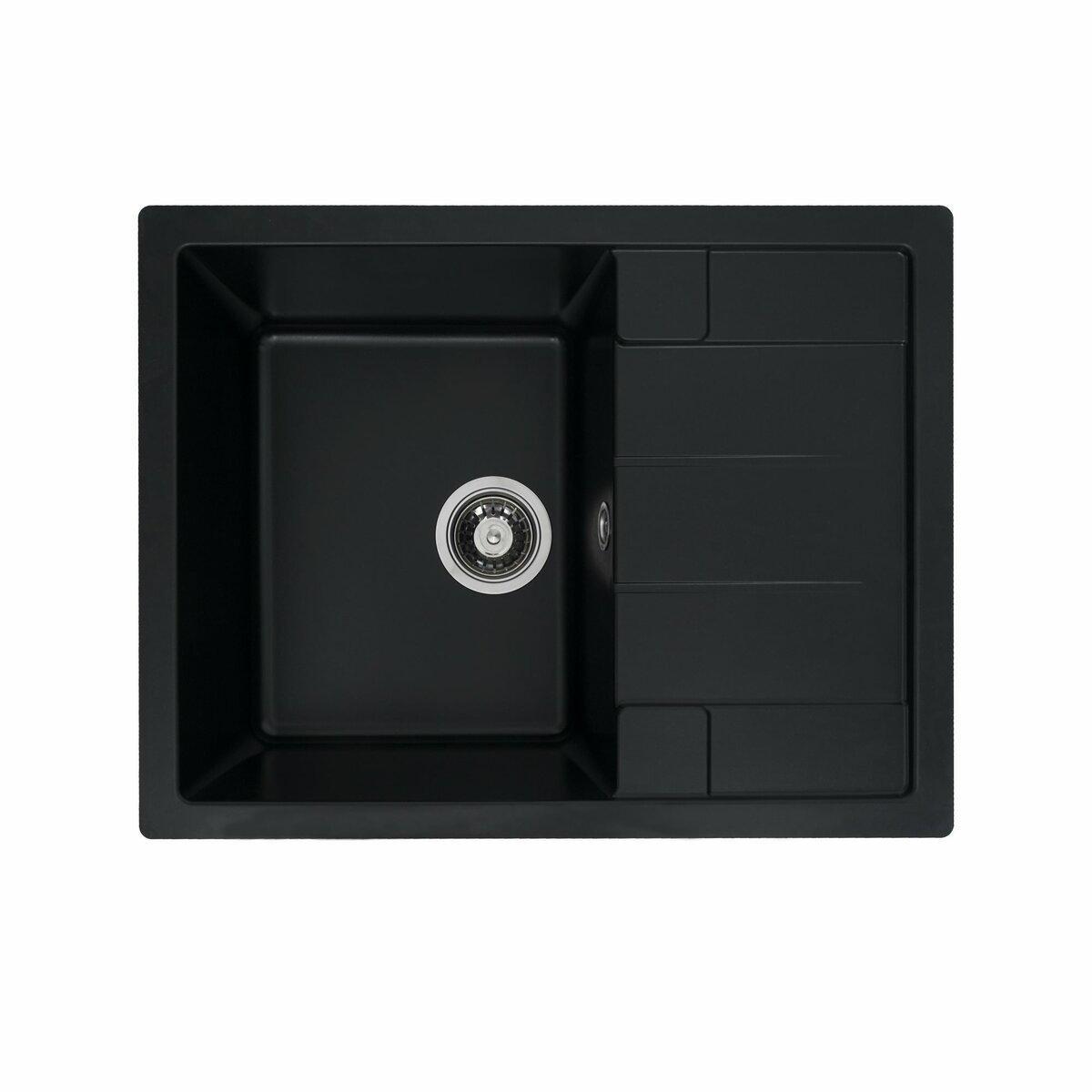 Мойка для кухни гранитная Platinum 6550 INTENSO Черный (PLTM-SP000025113) Мойка для кухни гранитная Platinum 6550 INTENSO Черный (PLTM-SP000025113)