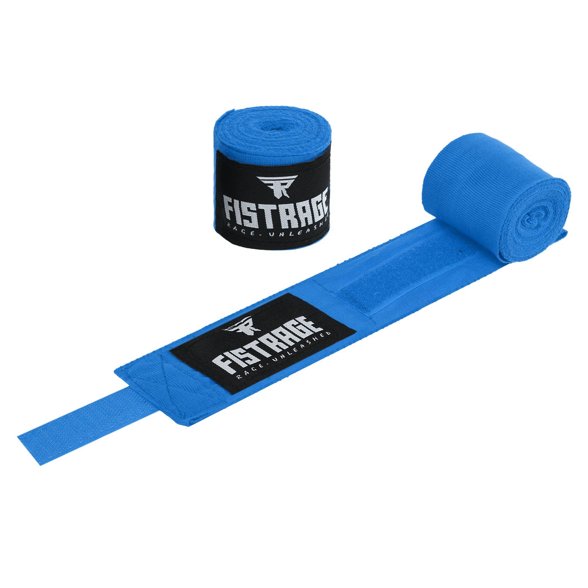 Бинты боксерские FISTRAGE VL-8471 хлопок с эластаном Синий (AN009103)