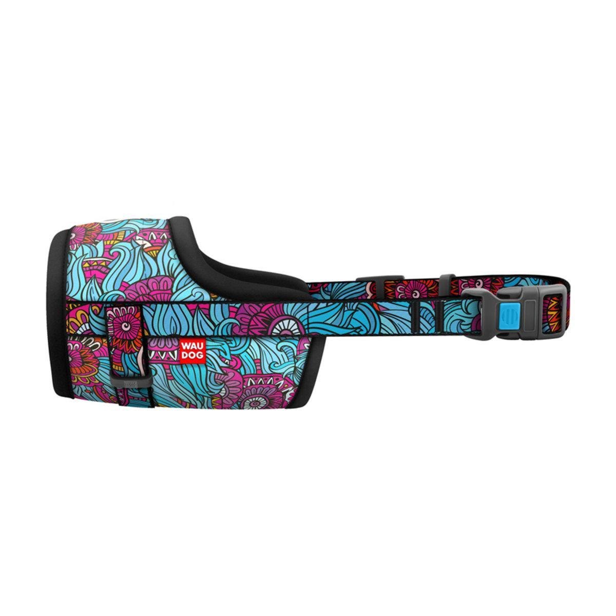 Намордник для собак Waudog Nylon Лето пластиковый фастекс №4/О 35-43 см (5373 Col)