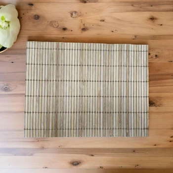 Бамбуковый коврик для сервировки 44х30 см Коричнево-серый (RO02632) Бамбуковый коврик для сервировки 44х30 см Коричнево-серый (RO02632)