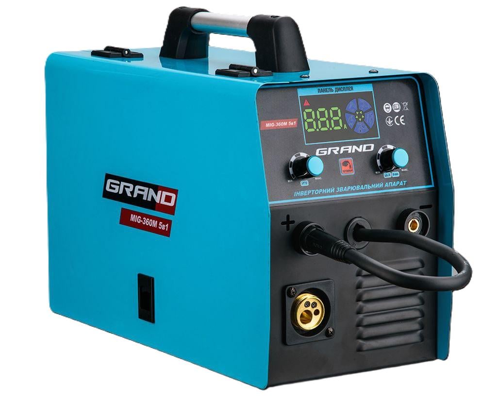 Сварочный полуавтомат Grand MIG-360 м 5в1 MIG CO2 0,8/MAG Ar-CO2 0,8/FLUX 1,0/LIFT TIG/MMA (29816053)